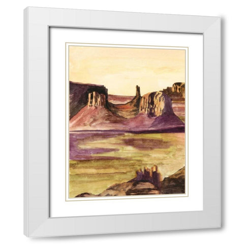 Desert Diptych I White Modern Wood Framed Art Print with Double Matting by McCavitt, Naomi