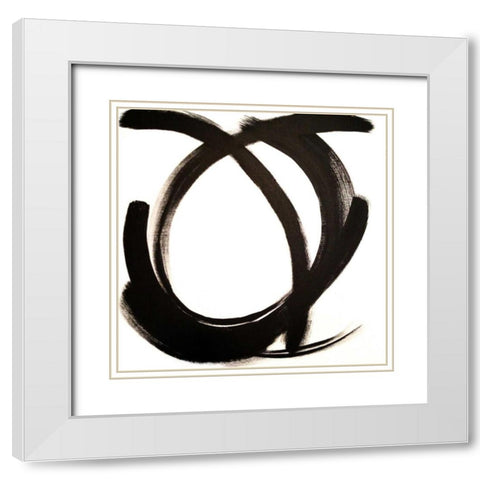 Intersection I White Modern Wood Framed Art Print with Double Matting by Jerry, Alison