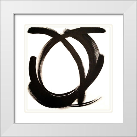 Intersection I White Modern Wood Framed Art Print with Double Matting by Jerry, Alison