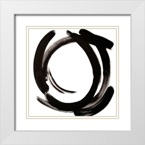 Intersection II White Modern Wood Framed Art Print with Double Matting by Jerry, Alison
