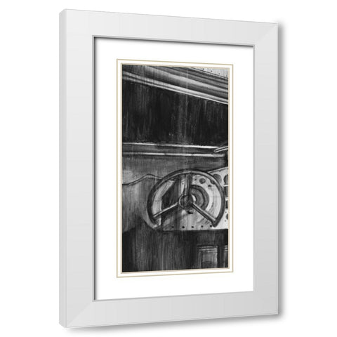 Vintage Cockpit I White Modern Wood Framed Art Print with Double Matting by Harper, Ethan