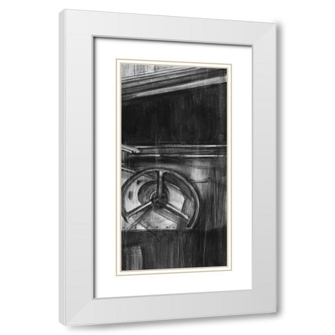 Vintage Cockpit III White Modern Wood Framed Art Print with Double Matting by Harper, Ethan