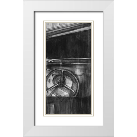 Vintage Cockpit III White Modern Wood Framed Art Print with Double Matting by Harper, Ethan