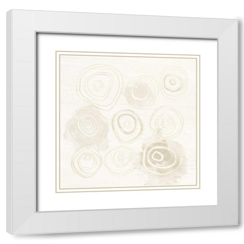 Neutral Logic I White Modern Wood Framed Art Print with Double Matting by Vess, June Erica