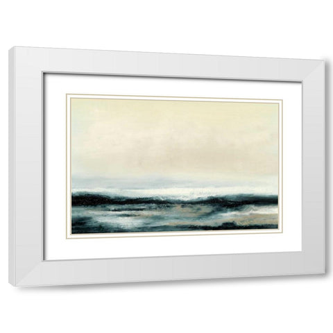 Ocean Tide II White Modern Wood Framed Art Print with Double Matting by Gordon, Sharon