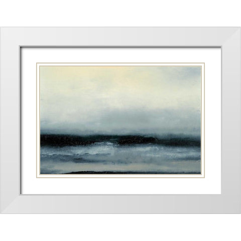 Ocean Tide III White Modern Wood Framed Art Print with Double Matting by Gordon, Sharon
