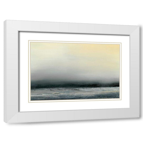 Ocean Tide IV White Modern Wood Framed Art Print with Double Matting by Gordon, Sharon