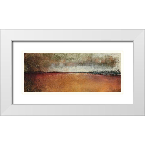 Reflect White Modern Wood Framed Art Print with Double Matting by Gordon, Sharon