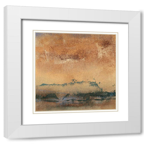 Origin Abstract I White Modern Wood Framed Art Print with Double Matting by Gordon, Sharon