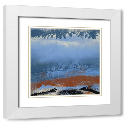 Origin Abstract VI White Modern Wood Framed Art Print with Double Matting by Gordon, Sharon