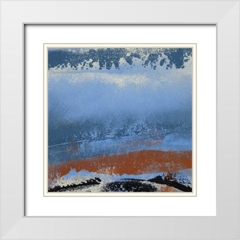 Origin Abstract VI White Modern Wood Framed Art Print with Double Matting by Gordon, Sharon