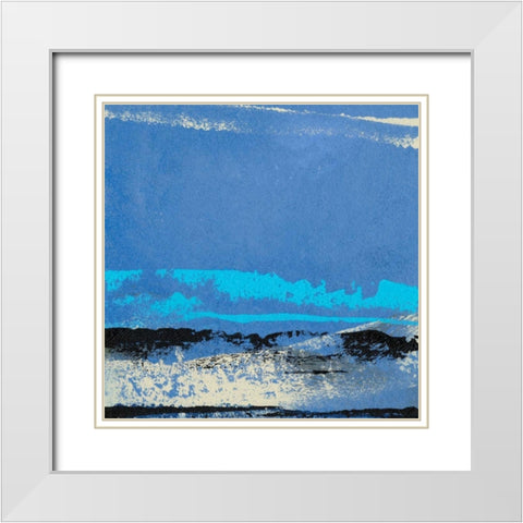 Origin Abstract VIII White Modern Wood Framed Art Print with Double Matting by Gordon, Sharon