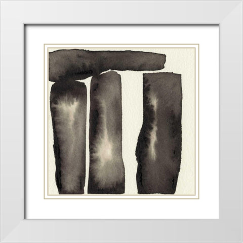 Diverge II White Modern Wood Framed Art Print with Double Matting by Gordon, Sharon