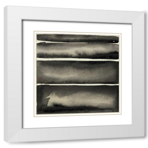 Diverge III White Modern Wood Framed Art Print with Double Matting by Gordon, Sharon
