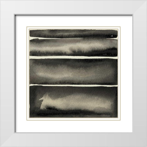 Diverge III White Modern Wood Framed Art Print with Double Matting by Gordon, Sharon