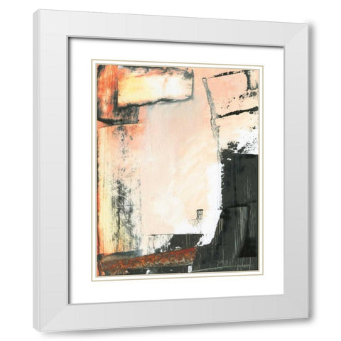 Avenue I White Modern Wood Framed Art Print with Double Matting by Gordon, Sharon