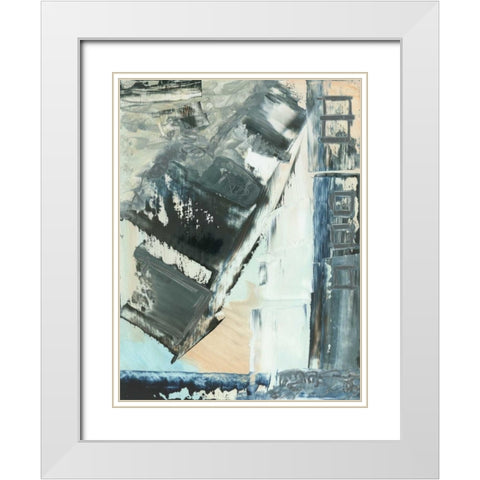 Avenue II White Modern Wood Framed Art Print with Double Matting by Gordon, Sharon