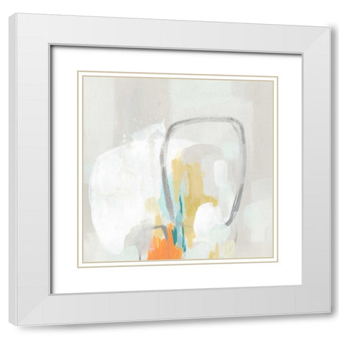 Stereo Fade I White Modern Wood Framed Art Print with Double Matting by Vess, June Erica