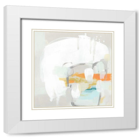 Stereo Fade IV White Modern Wood Framed Art Print with Double Matting by Vess, June Erica