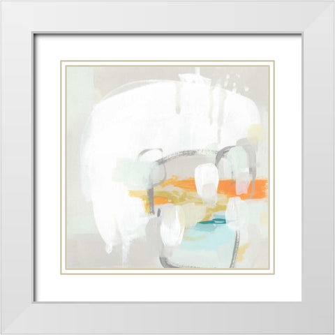 Stereo Fade IV White Modern Wood Framed Art Print with Double Matting by Vess, June Erica