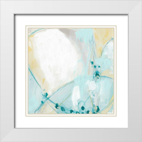 Sea Story III White Modern Wood Framed Art Print with Double Matting by Vess, June Erica