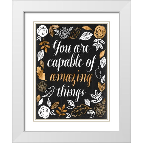 Girl Power I White Modern Wood Framed Art Print with Double Matting by Popp, Grace