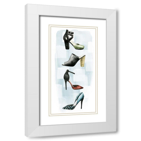 Shoe Lover II White Modern Wood Framed Art Print with Double Matting by Popp, Grace