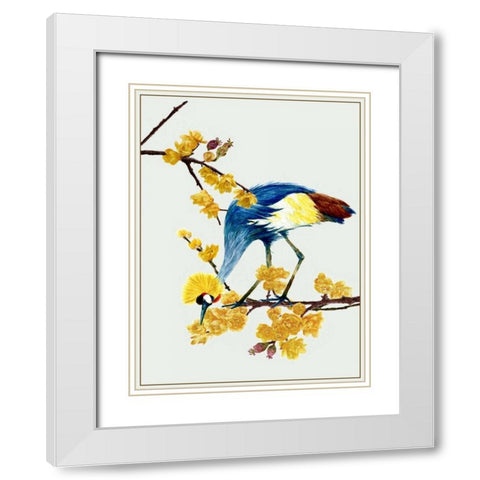 Chimonanthus Praecox I White Modern Wood Framed Art Print with Double Matting by Wang, Melissa