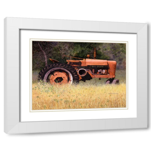 Forgotten White Modern Wood Framed Art Print with Double Matting by Matcham, Marcia