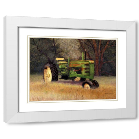 In Repose White Modern Wood Framed Art Print with Double Matting by Matcham, Marcia