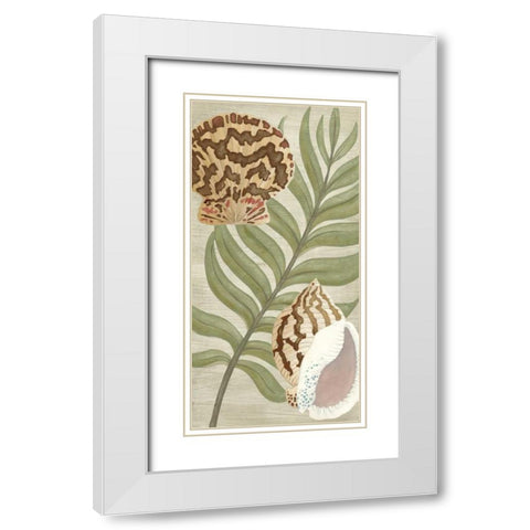 Palm Beach I White Modern Wood Framed Art Print with Double Matting by Vess, June Erica