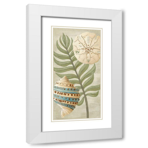 Palm Beach II White Modern Wood Framed Art Print with Double Matting by Vess, June Erica