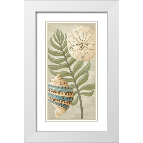 Palm Beach II White Modern Wood Framed Art Print with Double Matting by Vess, June Erica