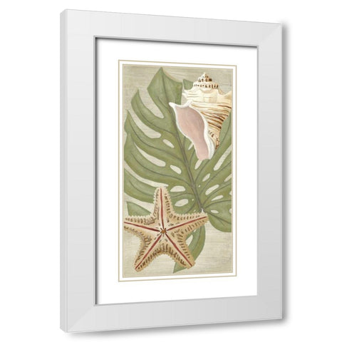 Palm Beach III White Modern Wood Framed Art Print with Double Matting by Vess, June Erica
