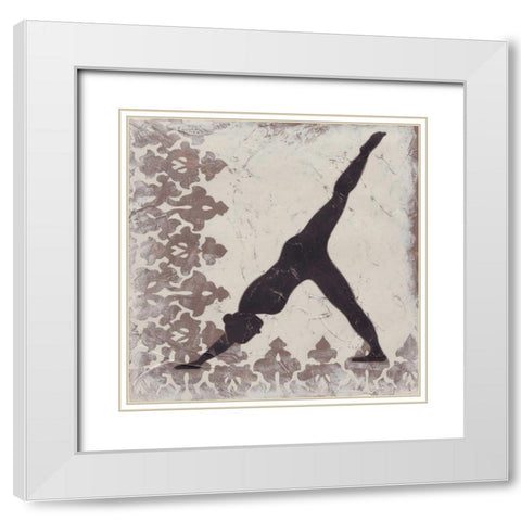 Bliss III White Modern Wood Framed Art Print with Double Matting by Zarris, Chariklia