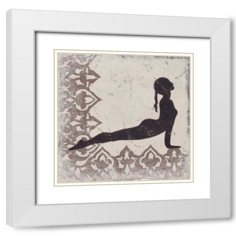 Bliss IV White Modern Wood Framed Art Print with Double Matting by Zarris, Chariklia