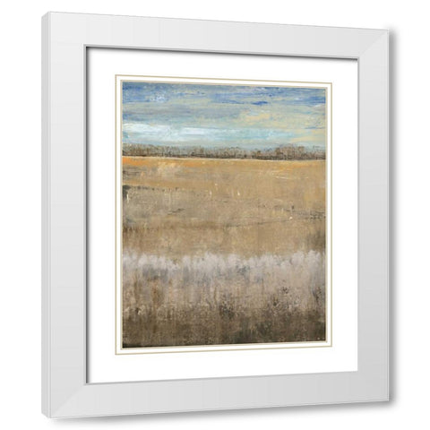 Crescendo I White Modern Wood Framed Art Print with Double Matting by OToole, Tim
