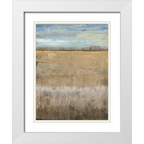 Crescendo I White Modern Wood Framed Art Print with Double Matting by OToole, Tim