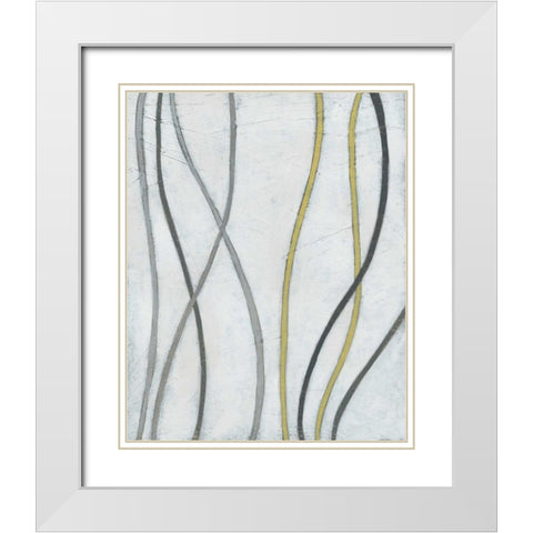 Bob and Weave I White Modern Wood Framed Art Print with Double Matting by Vess, June Erica