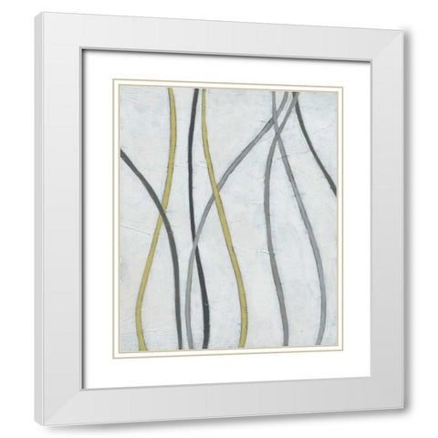 Bob and Weave II White Modern Wood Framed Art Print with Double Matting by Vess, June Erica