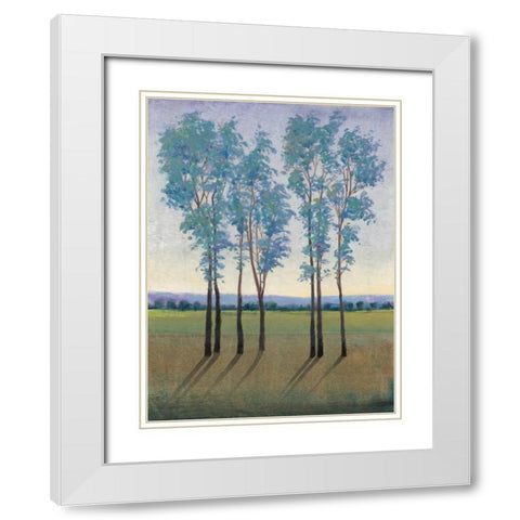 Acreage I White Modern Wood Framed Art Print with Double Matting by OToole, Tim