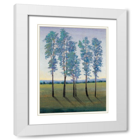 Acreage II White Modern Wood Framed Art Print with Double Matting by OToole, Tim