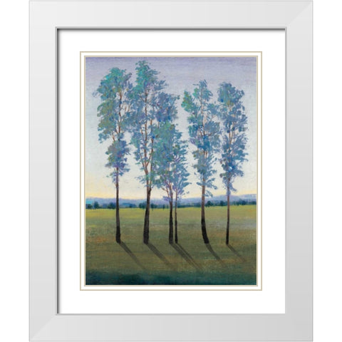 Acreage II White Modern Wood Framed Art Print with Double Matting by OToole, Tim