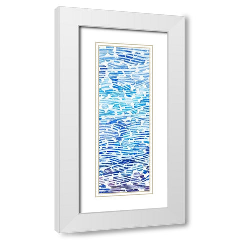 2-Up Winter River Rocks II White Modern Wood Framed Art Print with Double Matting by Popp, Grace