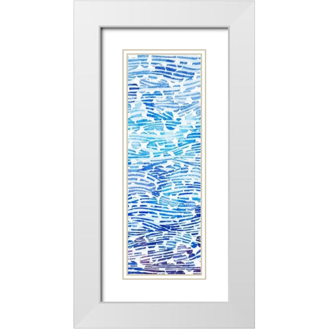 2-Up Winter River Rocks II White Modern Wood Framed Art Print with Double Matting by Popp, Grace