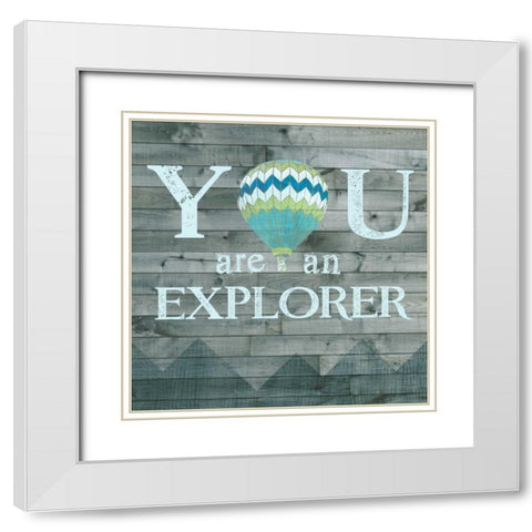 Inspired Youth V White Modern Wood Framed Art Print with Double Matting by Popp, Grace