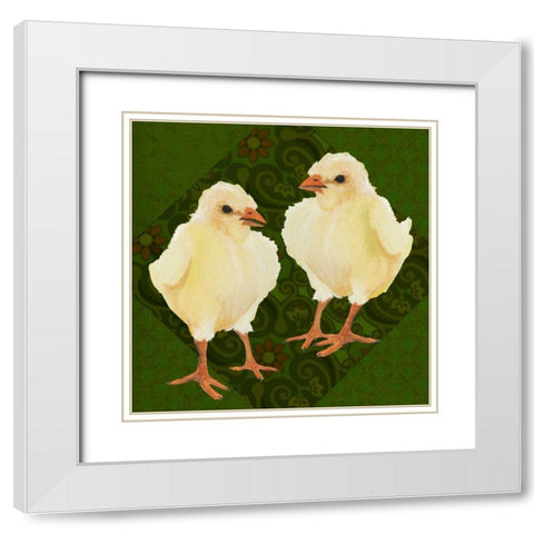 Yard Bird III White Modern Wood Framed Art Print with Double Matting by Popp, Grace