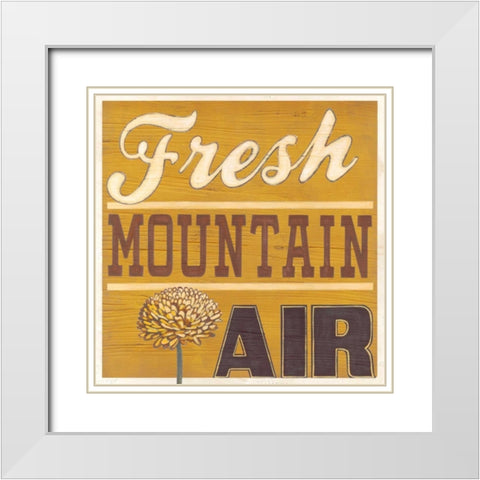 Cabin Life IV White Modern Wood Framed Art Print with Double Matting by Vess, June Erica