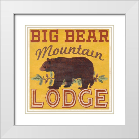 Cabin Life VI White Modern Wood Framed Art Print with Double Matting by Vess, June Erica