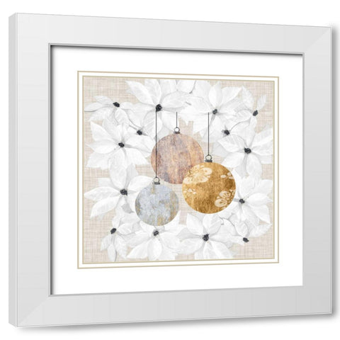 Sophisticated Christmas IV White Modern Wood Framed Art Print with Double Matting by Popp, Grace